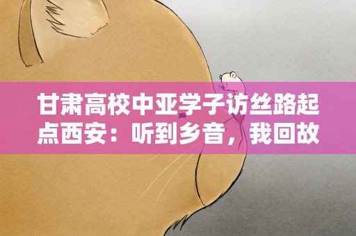 甘肃高校中亚学子访丝路起点西安：听到乡音，我回故乡了
