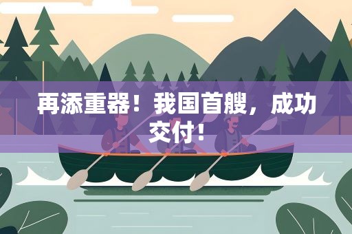 再添重器！我国首艘，成功交付！