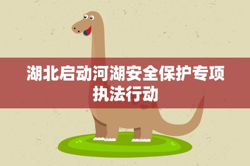 湖北启动河湖安全保护专项执法行动