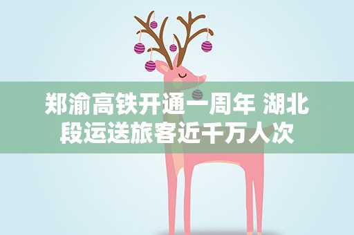 郑渝高铁开通一周年 湖北段运送旅客近千万人次