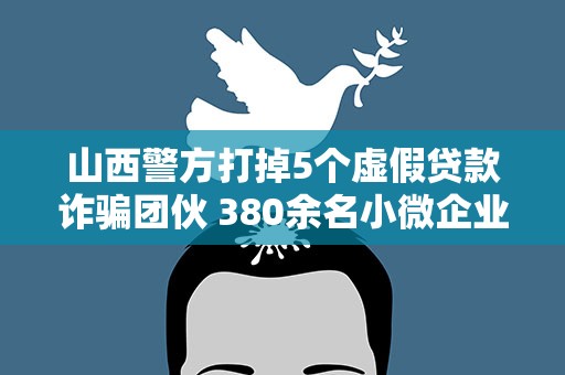 山西警方打掉5个虚假贷款诈骗团伙 380余名小微企业主受害