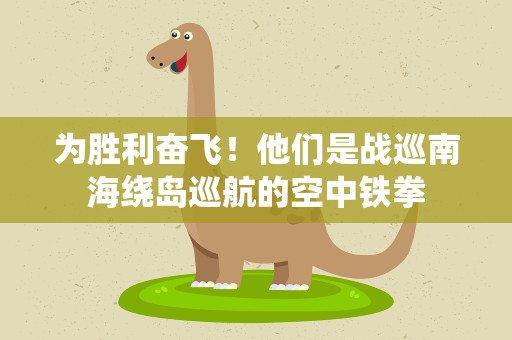 为胜利奋飞！他们是战巡南海绕岛巡航的空中铁拳