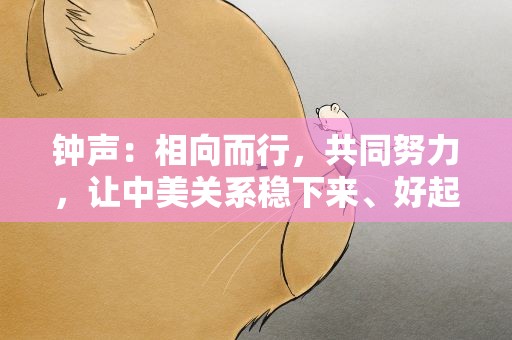 钟声：相向而行，共同努力，让中美关系稳下来、好起来