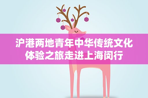 沪港两地青年中华传统文化体验之旅走进上海闵行