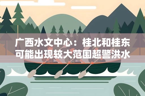 广西水文中心：桂北和桂东可能出现较大范围超警洪水
