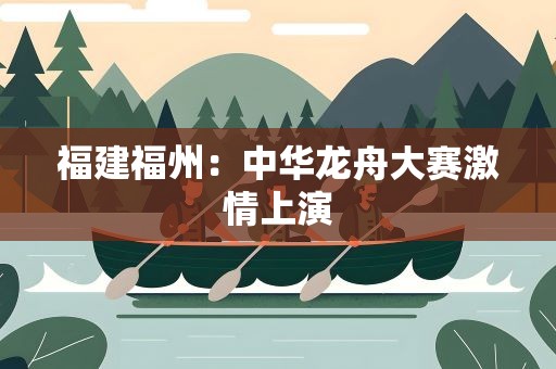 福建福州：中华龙舟大赛激情上演