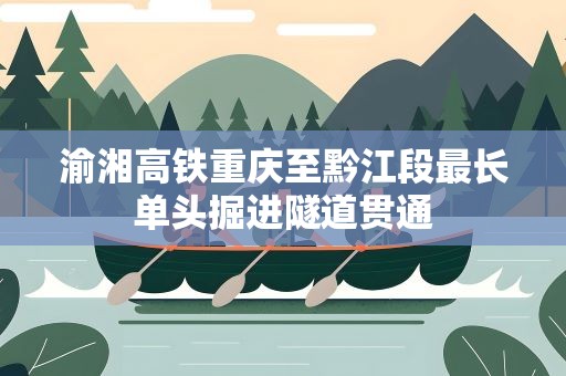 渝湘高铁重庆至黔江段最长单头掘进隧道贯通