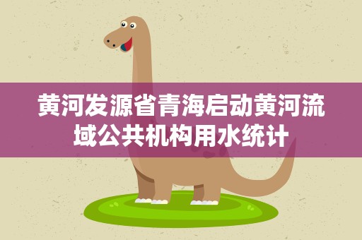 黄河发源省青海启动黄河流域公共机构用水统计