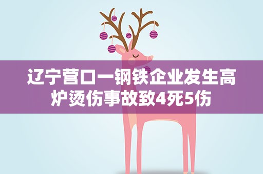 辽宁营口一钢铁企业发生高炉烫伤事故致4死5伤