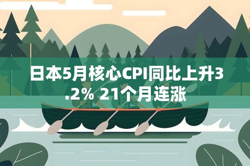 日本5月核心CPI同比上升3.2% 21个月连涨