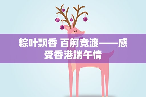 粽叶飘香 百舸竞渡——感受香港端午情
