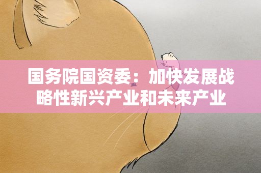 国务院国资委：加快发展战略性新兴产业和未来产业