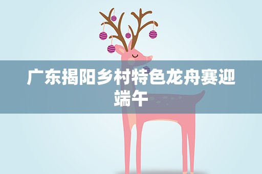 广东揭阳乡村特色龙舟赛迎端午