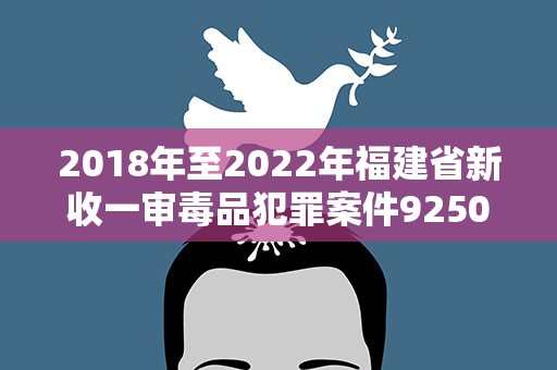 2018年至2022年福建省新收一审毒品犯罪案件9250件