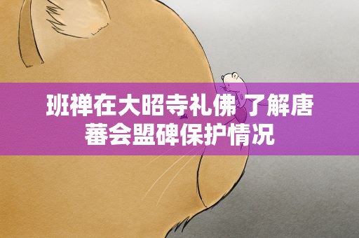 班禅在大昭寺礼佛 了解唐蕃会盟碑保护情况