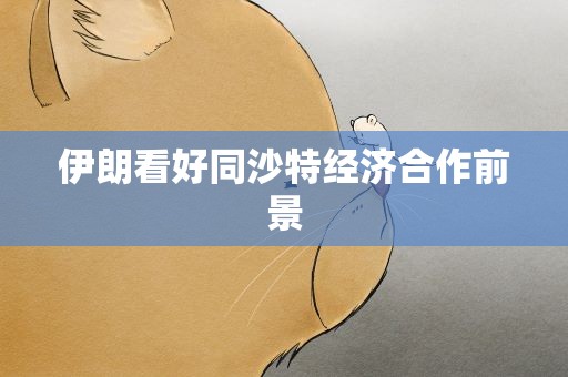 伊朗看好同沙特经济合作前景