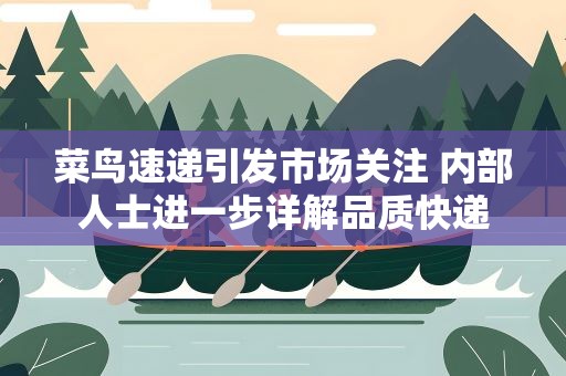 菜鸟速递引发市场关注 内部人士进一步详解品质快递