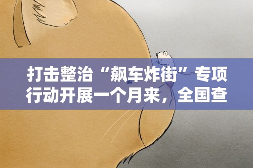 打击整治“飙车炸街”专项行动开展一个月来，全国查处相关案件6500余起