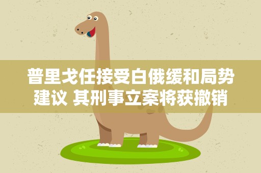 普里戈任接受白俄缓和局势建议 其刑事立案将获撤销