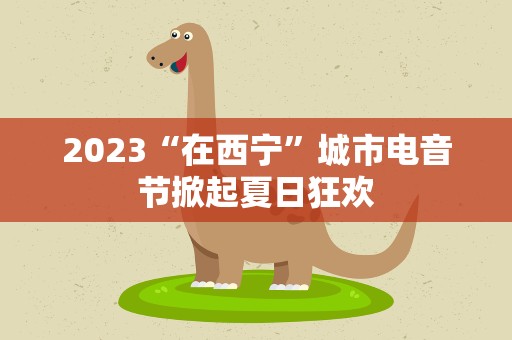 2023“在西宁”城市电音节掀起夏日狂欢