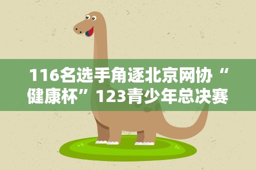 116名选手角逐北京网协“健康杯”123青少年总决赛