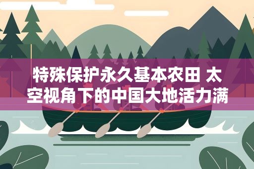 特殊保护永久基本农田 太空视角下的中国大地活力满满
