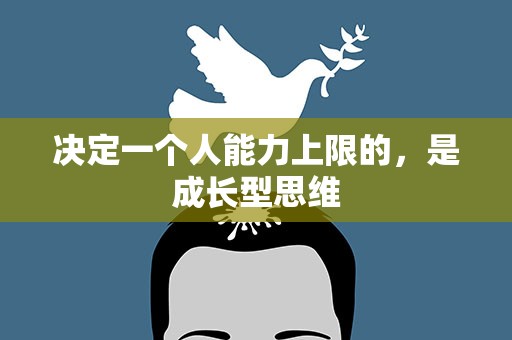 决定一个人能力上限的，是成长型思维