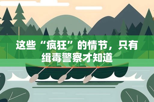 这些“疯狂”的情节，只有缉毒警察才知道