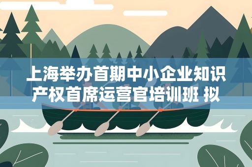 上海举办首期中小企业知识产权首席运营官培训班 拟培养一批运营实务人才
