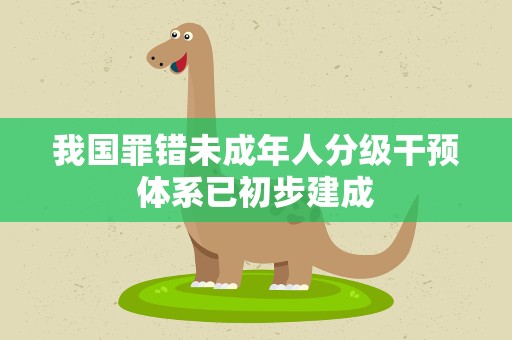 我国罪错未成年人分级干预体系已初步建成