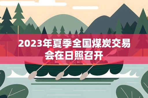 2023年夏季全国煤炭交易会在日照召开