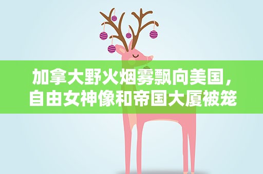 加拿大野火烟雾飘向美国，自由女神像和帝国大厦被笼罩