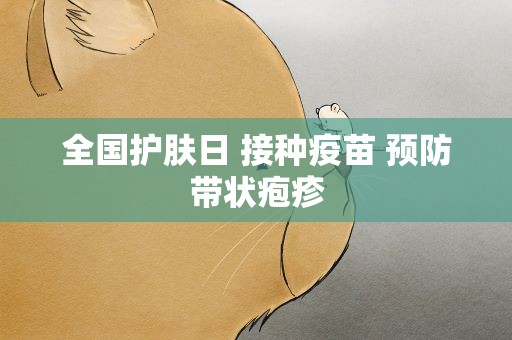 全国护肤日 接种疫苗 预防带状疱疹