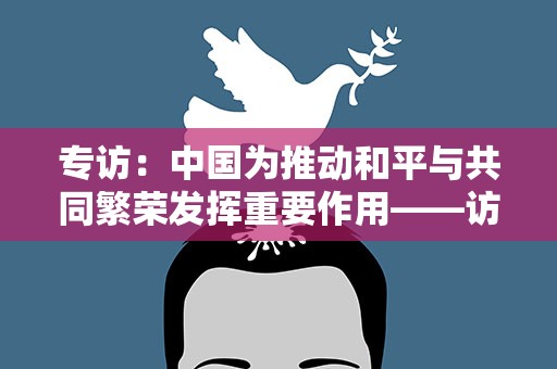 专访：中国为推动和平与共同繁荣发挥重要作用——访墨西哥参议长阿门塔