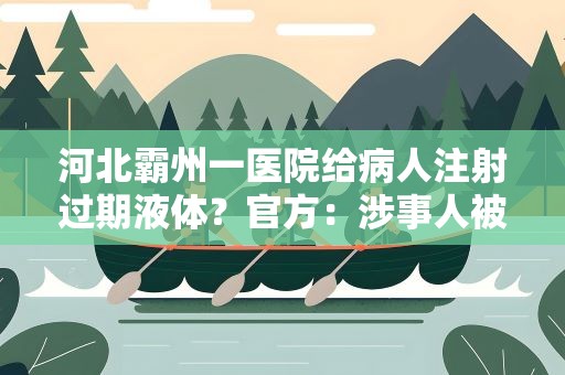 河北霸州一医院给病人注射过期液体？官方：涉事人被停职