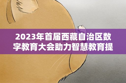 2023年首届西藏自治区数字教育大会助力智慧教育提升