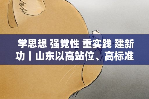  学思想 强党性 重实践 建新功丨山东以高站位、高标准扎实深入推进主题教育