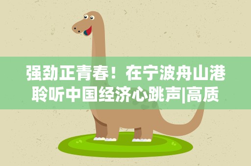 强劲正青春！在宁波舟山港聆听中国经济心跳声|高质量发展调研行·浙江站