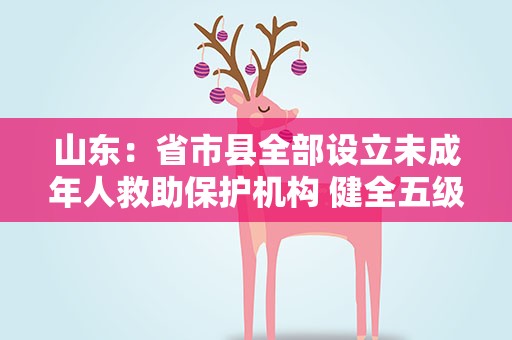 山东：省市县全部设立未成年人救助保护机构 健全五级保护网络