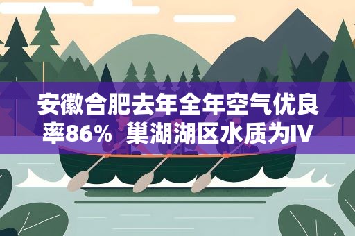 安徽合肥去年全年空气优良率86%  巢湖湖区水质为Ⅳ类