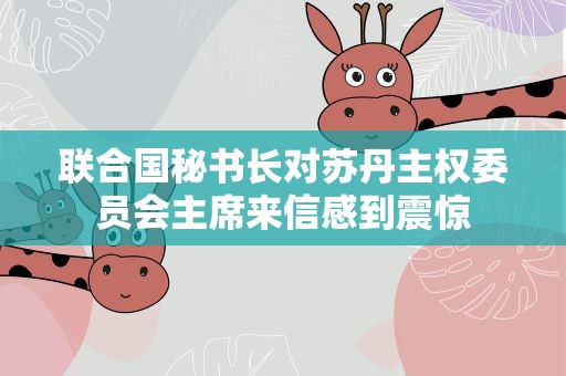 联合国秘书长对苏丹主权委员会主席来信感到震惊