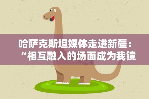 哈萨克斯坦媒体走进新疆：“相互融入的场面成为我镜头中独特的风景”