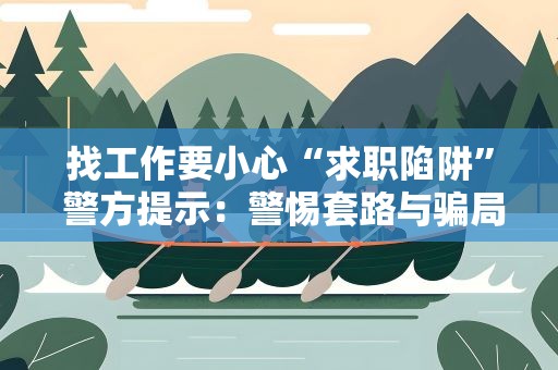 找工作要小心“求职陷阱” 警方提示：警惕套路与骗局