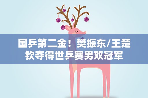 国乒第二金！樊振东/王楚钦夺得世乒赛男双冠军