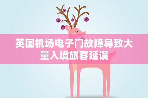 英国机场电子门故障导致大量入境旅客延误