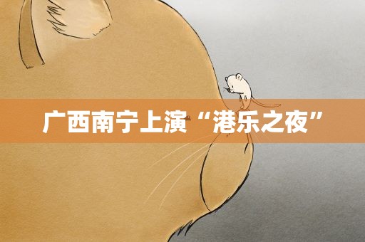 广西南宁上演“港乐之夜”