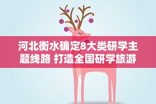 河北衡水确定8大类研学主题线路 打造全国研学旅游目的地