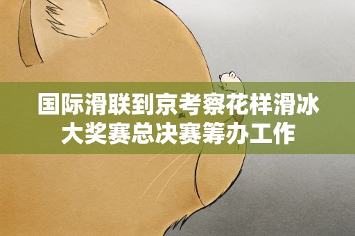 国际滑联到京考察花样滑冰大奖赛总决赛筹办工作