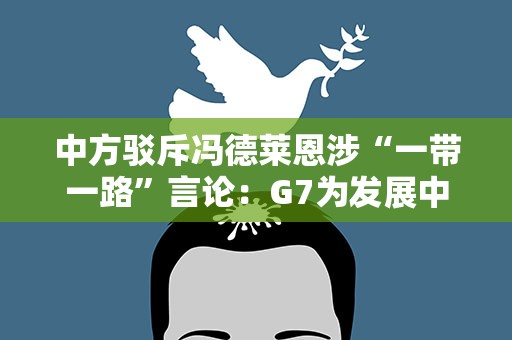 中方驳斥冯德莱恩涉“一带一路”言论：G7为发展中国家福祉做过什么实实在在贡献？