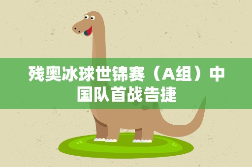 残奥冰球世锦赛（A组）中国队首战告捷
